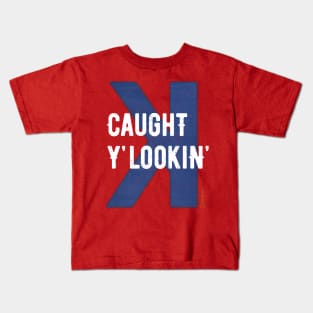 Baseball Batter Struck Out Looking Reverse K Kids T-Shirt